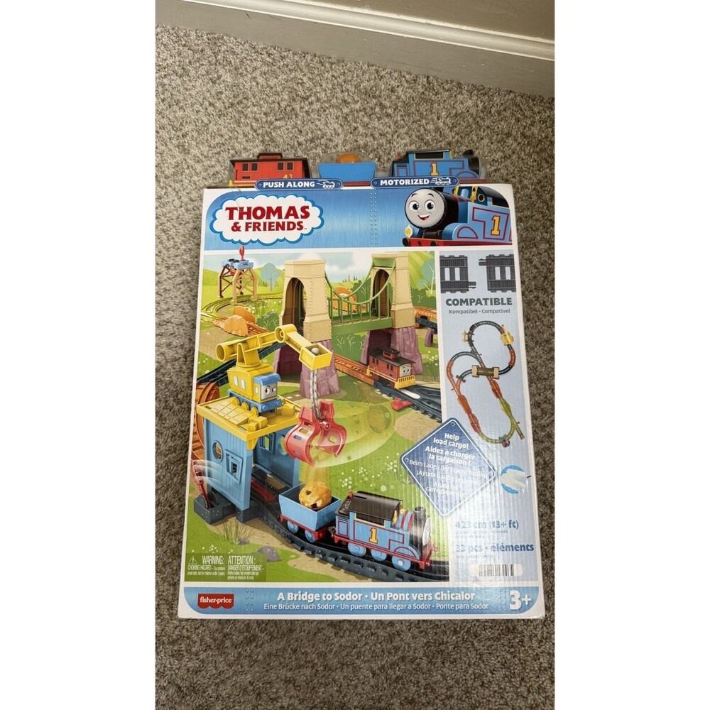 Thomas & Friends A Bridge to Sodor Motorized Toy Train & Track Set, 33 Pieces